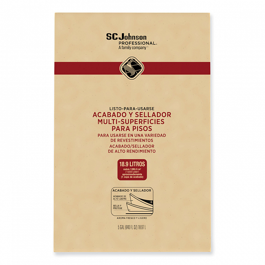 Ready-To-Use Multi-Surface Floor Finish Plus Sealer, 5 gal Bag-in-Box (362834)