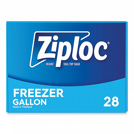 Zipper Freezer Bags, 1 gal, 9.6