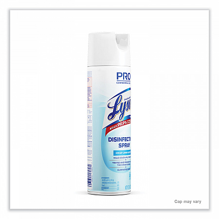 Disinfectant Spray, Crisp Linen Scent, 19 oz. Aerosol Spray, 12/Carton (74828CT)