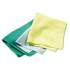 Rubbermaid Commercial Reusable Cleaning Cloths, Microfiber, 16 x 16, Yellow, 12/Carton (Q610)