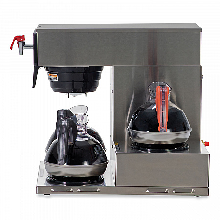 Axiom 15-3 12-Cup Low Profile Automatic Coffee Brewer, Gray/Stainless Steel (387000002)