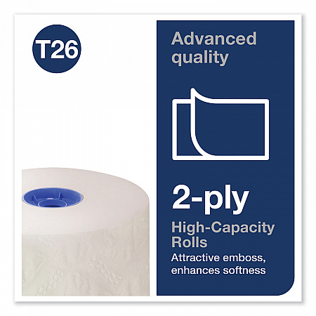 Advanced High Capacity Bath Tissue, Septic Safe, 2-Ply, White, 1,000 Sheets/Roll, 36 Rolls/Carton (110292A)