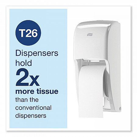 Advanced High Capacity Bath Tissue, Septic Safe, 2-Ply, White, 1,000 Sheets/Roll, 36 Rolls/Carton (110292A)
