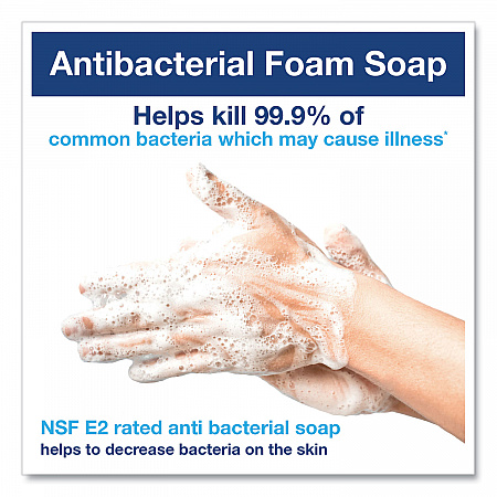 Premium Antibacterial Foam Soap Refill, Unscented, 1 L, 6/Carton (401815)