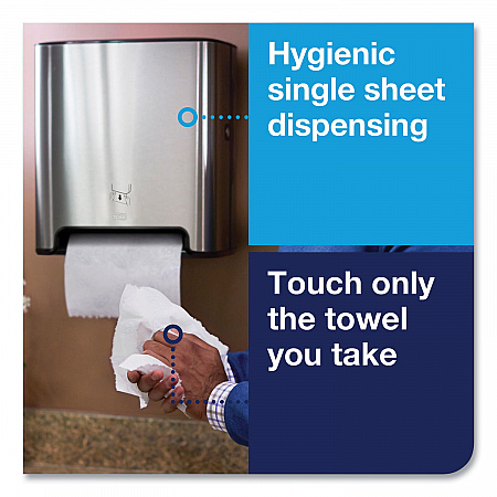 Image Design Matic Hand Towel Roll Dispenser, 13.58 x 8.07 x 15.75, Stainless Steel (461002)
