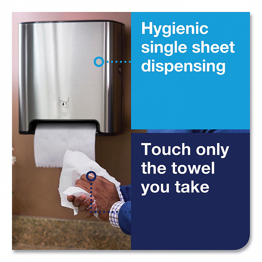 Image Design Matic Hand Towel Roll Dispenser, 13.58 x 8.07 x 15.75, Stainless Steel (461002)