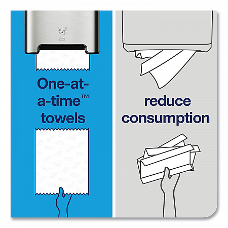 Image Design Matic Hand Towel Roll Dispenser, 13.58 x 8.07 x 15.75, Stainless Steel (461002)