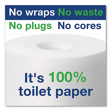 Elevation Coreless High Capacity Bath Tissue Dispenser, 14.17 x 5.08 x 8.23, Black (473208)