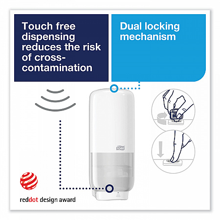 Elevation Foam Skincare Auto Dispenser with Intuition Sensor, 1 L/33 oz, 4.45 x 5.12 x 10.94, White, 4/Carton (571600)
