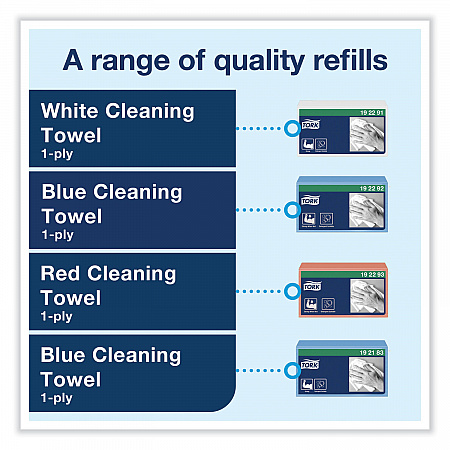 Small Bracket Wiper Dispenser, 8.42 x 4.22 x 5.74, White (655300)