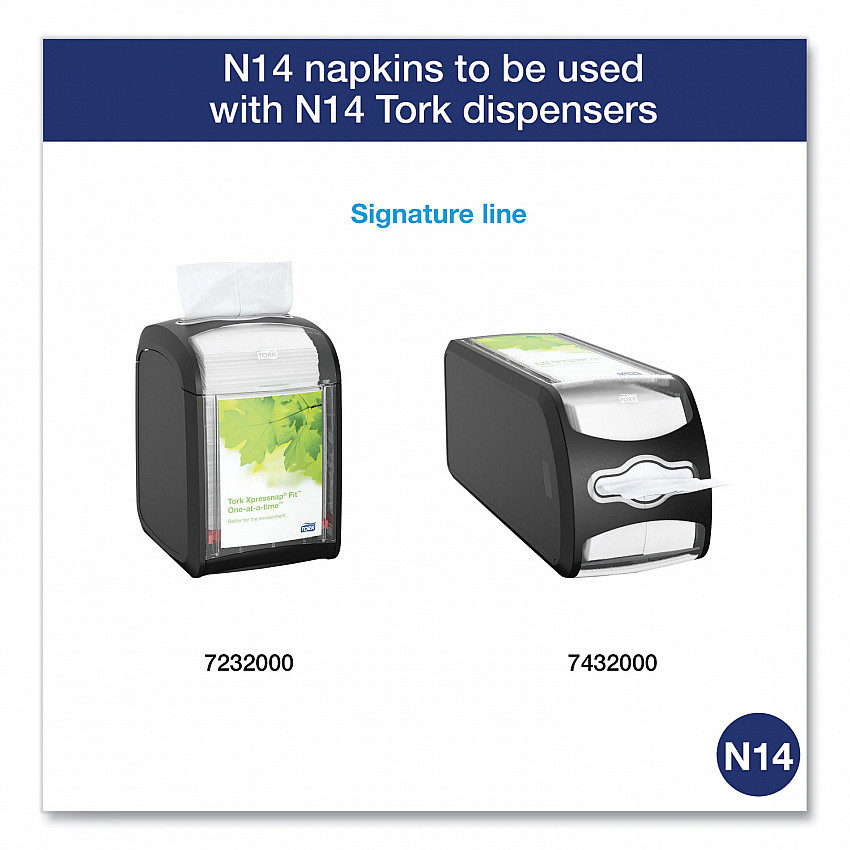 Xpressnap Fit Interfold Dispenser Napkins, 2-Ply, 6.5 x 8.39, White, 120/Pack, 36 Packs/Carton (DX800)