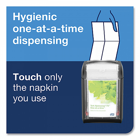Xpressnap Fit Interfold Dispenser Napkins, 2-Ply, 6.5 x 8.39, White, 120/Pack, 36 Packs/Carton (DX800)