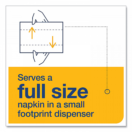 Xpressnap Fit Interfold Dispenser Napkins, 2-Ply, 6.5 x 8.39, White, 120/Pack, 36 Packs/Carton (DX800)