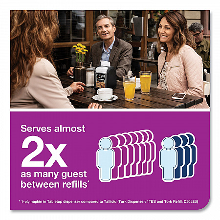 Xpressnap Fit Interfold Dispenser Napkins, 2-Ply, 6.5 x 8.39, White, 120/Pack, 36 Packs/Carton (DX800)