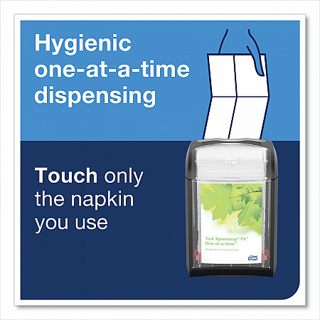 Xpressnap Fit Interfold Dispenser Napkins, 2-Ply, 6.5 x 8.39, Natural, 120/Pack, 36 Packs/Carton (DX806E)