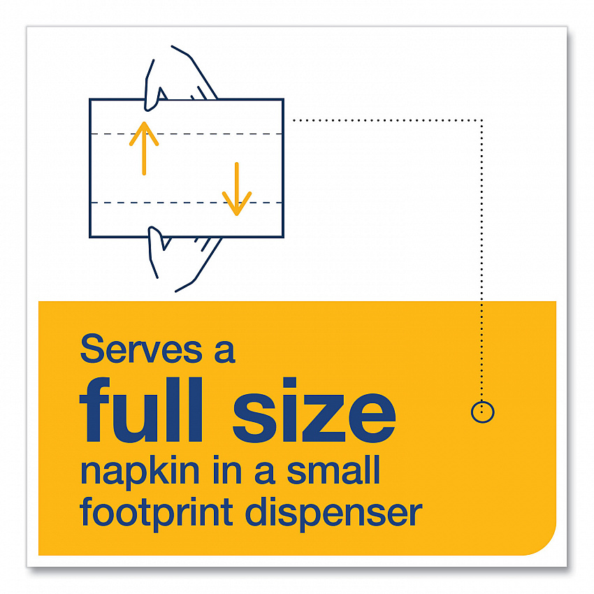 Xpressnap Fit Interfold Dispenser Napkins, 2-Ply, 6.5 x 8.39, Natural, 120/Pack, 36 Packs/Carton (DX806E)