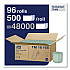 Universal Bath Tissue, Septic Safe, 2-Ply, White, 500 Sheets/Roll, 96 Rolls/Carton (TM1616S)