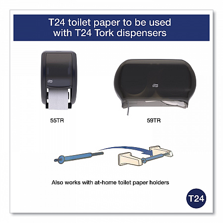 Universal Bath Tissue, Septic Safe, 2-Ply, White, 500 Sheets/Roll, 96 Rolls/Carton (TM1616S)