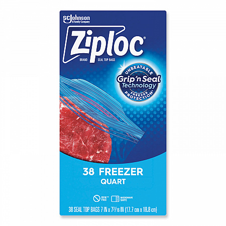 Zipper Freezer Bags, 32 oz, 6.97