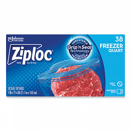 Zipper Freezer Bags, 32 oz, 6.97