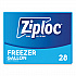 Zipper Freezer Bags, 1 gal, 9.6