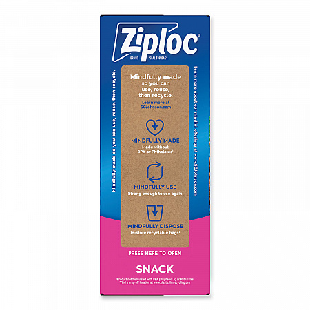 Seal Top Snack Bags, Snack, 6.5