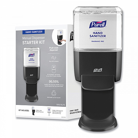 Advanced Hand Sanitizer Foam ES4 Starter Kit, 1,200 mL, Graphite (50531GFS)