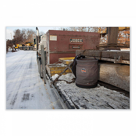 Arsenal 5935 Extra-Large Web Handle Canvas Hoist Bucket, 150 lb, Gray (14935)