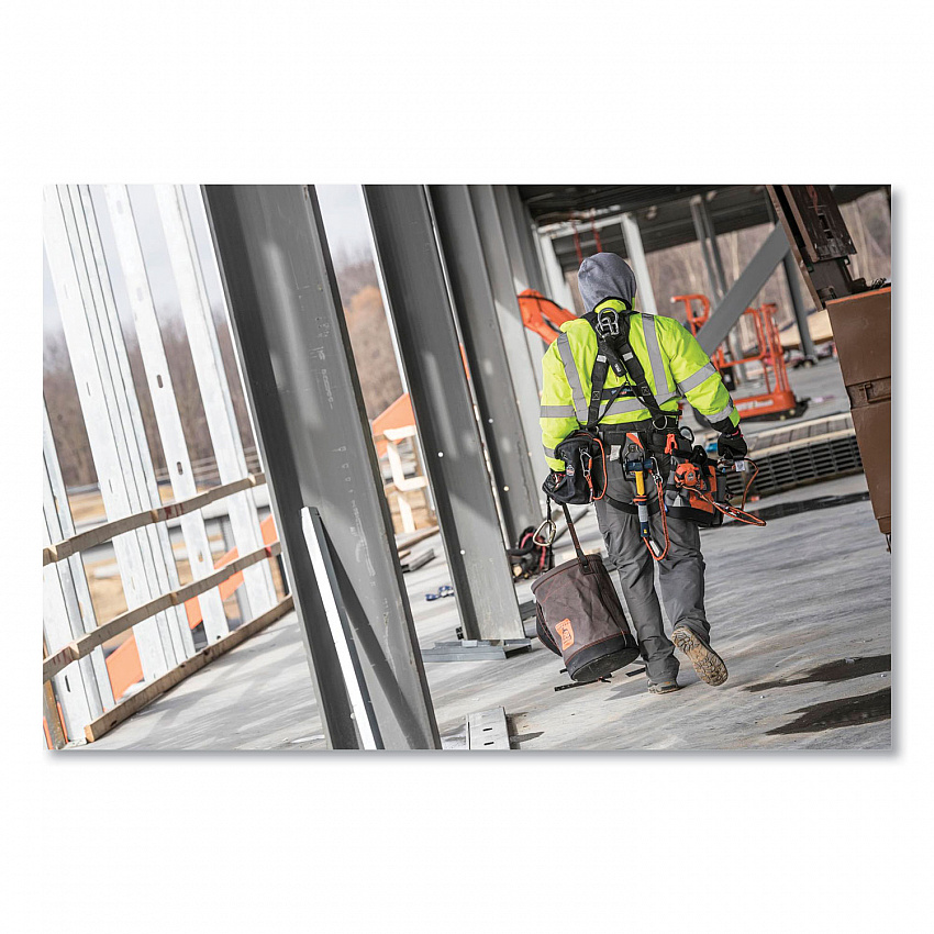Arsenal 5930 Web Handle Canvas Hoist Bucket, 150 lb, Gray (14930)