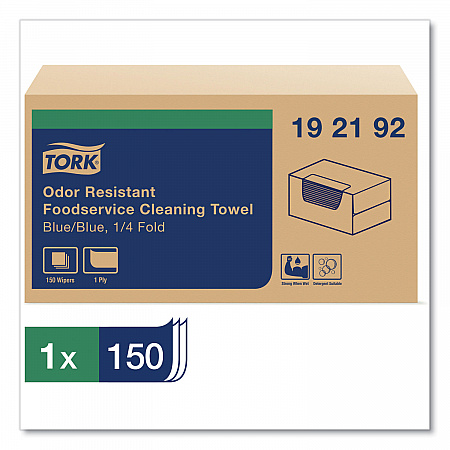 Foodservice Cloth, 13 x 24, Blue, 150/Carton (192192)