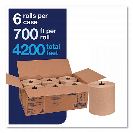 Matic Hardwound Roll Towel, 1-Ply, 7.7