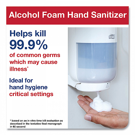 Premium Alcohol Foam Hand Sanitizer, 1 L Bottle, Unscented, 6/Carton (400217)