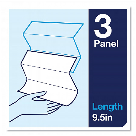 Advanced Multifold Hand Towel, 1-Ply, 9 x 9.5, White, 250/Pack, 16 Packs/Carton (424824)