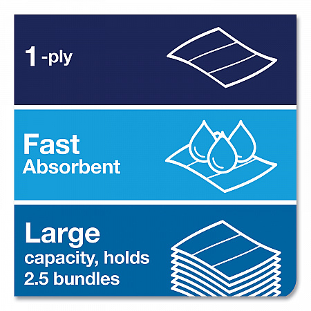Advanced Multifold Hand Towel, 1-Ply, 9 x 9.5, White, 250/Pack, 16 Packs/Carton (424824)