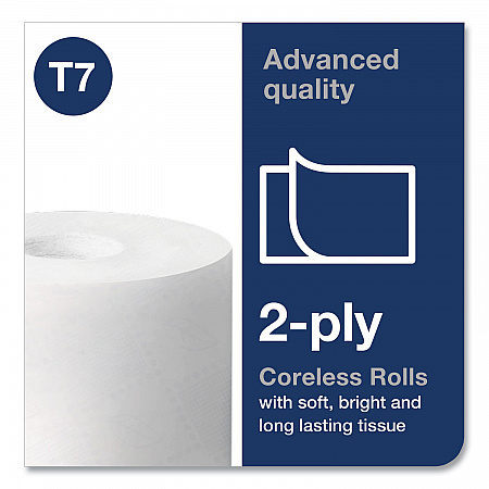 Advanced High Capacity Bath Tissue, Coreless, Septic Safe, 2-Ply, White, 1,000 Sheets/Roll, 36 Rolls/Carton (472880)