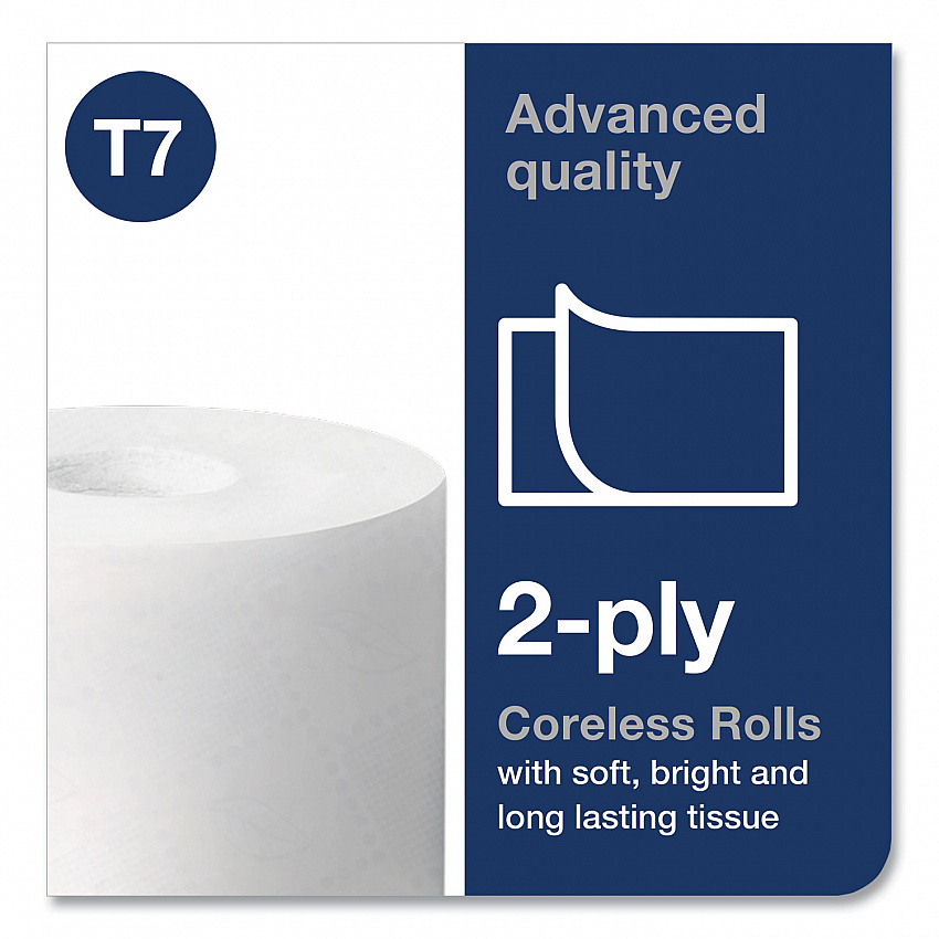 Advanced High Capacity Bath Tissue, Coreless, Septic Safe, 2-Ply, White, 1,000 Sheets/Roll, 36 Rolls/Carton (472880)