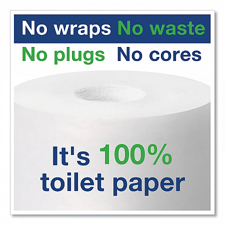 Advanced High Capacity Bath Tissue, Coreless, Septic Safe, 2-Ply, White, 1,000 Sheets/Roll, 36 Rolls/Carton (472880)