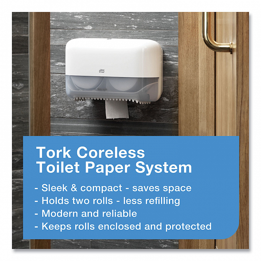 Advanced High Capacity Bath Tissue, Coreless, Septic Safe, 2-Ply, White, 1,000 Sheets/Roll, 36 Rolls/Carton (472880)