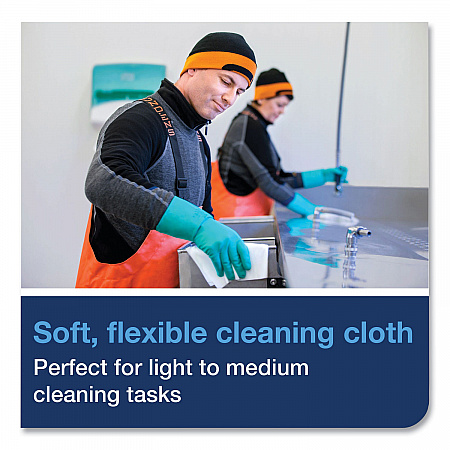 Industrial Cleaning Cloths, 1-Ply, 16.34 x 14, Gray, 120 Wipes/Pack, 4 Packs/Carton (520681)