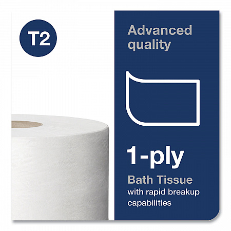 Advanced Jumbo Bath Tissue, Septic Safe, 1-Ply, 3.48