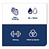 Industrial Paper Wiper, 4-Ply, 11 x 15.75, Unscented, Blue, 375 Wipes/Roll, 2 Rolls/Carton (13244101)