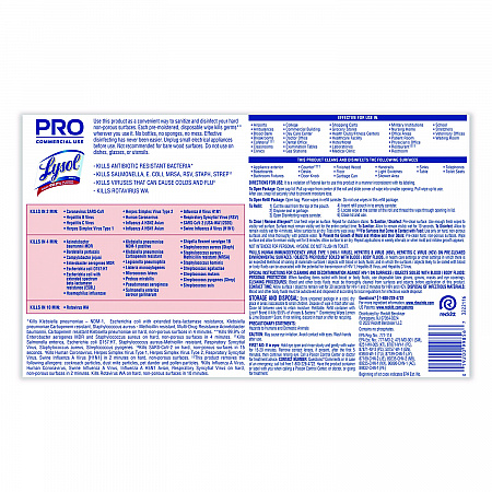 Professional Disinfecting Wipe Bucket, 1-Ply, 6 x 8, Lemon and Lime Blossom, White, 800 Wipes/Bucket, 2 Buckets/Carton (99856CT)