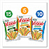 Veggie Straws, Cheddar Cheese/Sea Salt/Zesty Ranch, 1 oz Bag, 30 Bags/Carton (22000413)