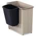 Safco Paper Pitch Recycling Bin, Rectangular, Polyethylene, 1.75 gal, Black (2944BL)