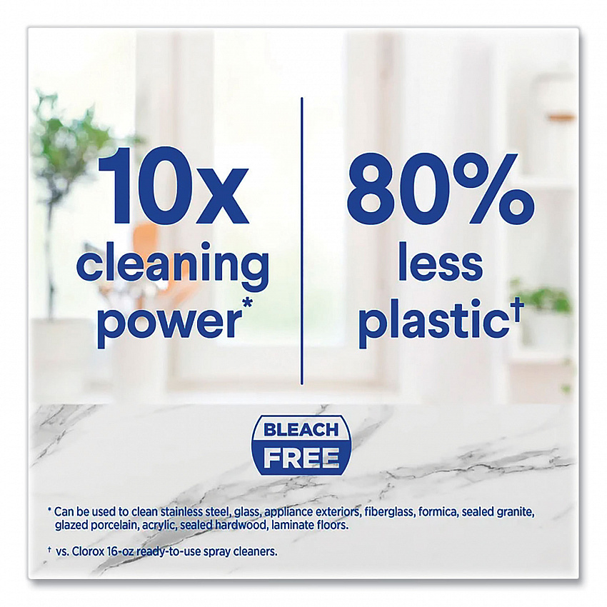 Clorox Multipurpose Degreaser Cleaner Refillable Starter Kit, Crisp Lemon Scent (60160)