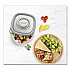 Home Collection Food Storage Containers With Lids, Medium Square, 25 Oz, Clear/metallic, Plastic, 5/pack (XZA60795)