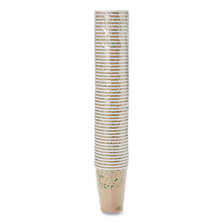 EcoSmart Recycled Hot/Cold Cups, 16 oz, Paper, Kraft/Green, 1,000/Carton (2346R)