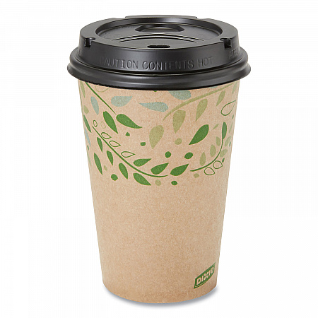 EcoSmart Recycled Hot/Cold Cups, 16 oz, Paper, Kraft/Green, 1,000/Carton (2346R)