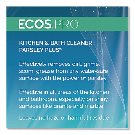Parsley Plus All-Purpose Kitchen and Bathroom Cleaner, Herbal Scent, 1 gal Bottle (PL974604EA)