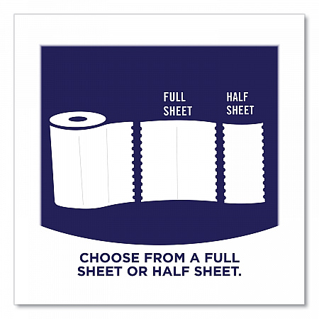 Pick-A-Size Perforated Kitchen Double Roll Towels with Thirst Pockets, 2-Ply, 11 x 6, White, 110 Sheets/Roll, 24 Rolls/Pack (2226450)